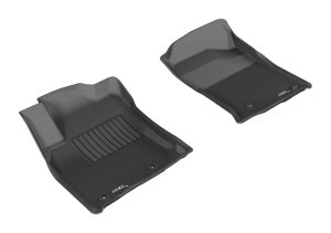 Toyota Prado 150 Floor Mats - Front - 3D MAXpider - Kagu - Black - `12-`18